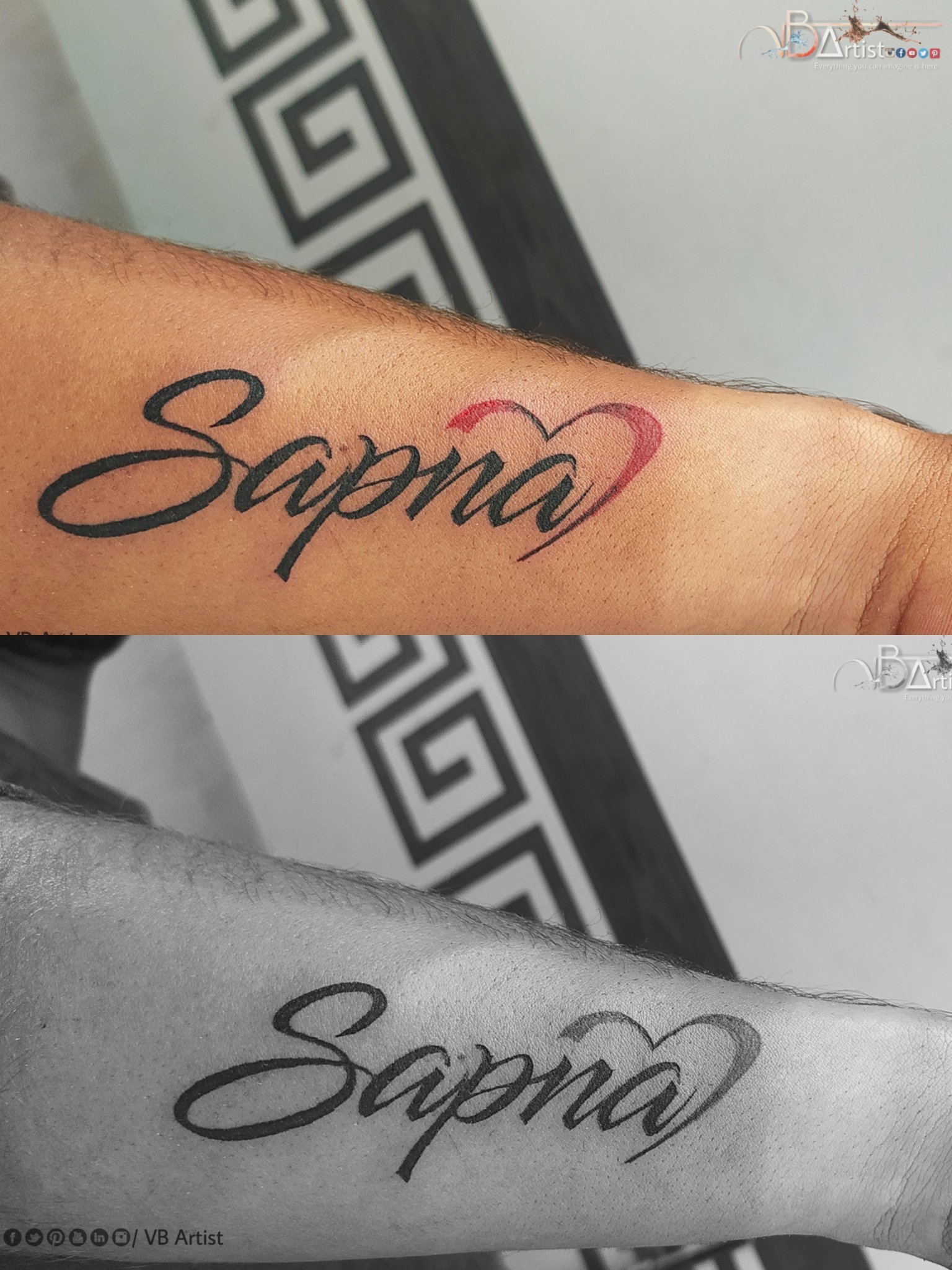 Vb Artist Name Tattoo Book Your Appointments 91 7354 33 7002 Tattoos Tattoo Ink Inked Tattooartist Tattooed Art Tattooart Tattoolife Tattooing Tattooist Tattooideas Artist Tattoostyle Tattooer Love Sapnaname