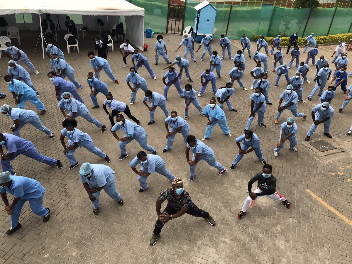  @ZeddyKomen inspired me to start  #Zumba4Nurses as through her stories i learnt first hand how nurses battle fatigue, stigma & depression.Imagine working for 15hrs at a  #COVID19 unit daily.We brainstormed on how to start  @zumba in COVID-19 units  #DigitalHumanitarian – bei  machakos stadium