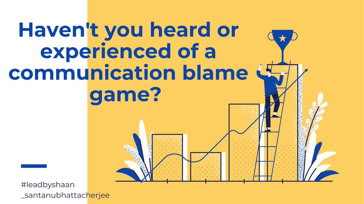 SantanuSpeaks's tweet photo. Haven’t you heard or experienced communication blame game?
#thinklikecto #leadbyshaan #communication #blame #game #communicationskills #communicationethics #responsibility #projectmanager #projectmanagement #professionalism #corporatelife #corporatecoach #team #teamwork https://t.co/BrEgd9HdiI