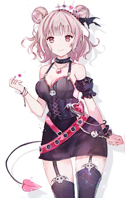 #網タイツ #ガーターストッキング #タイトスカート #悪魔 