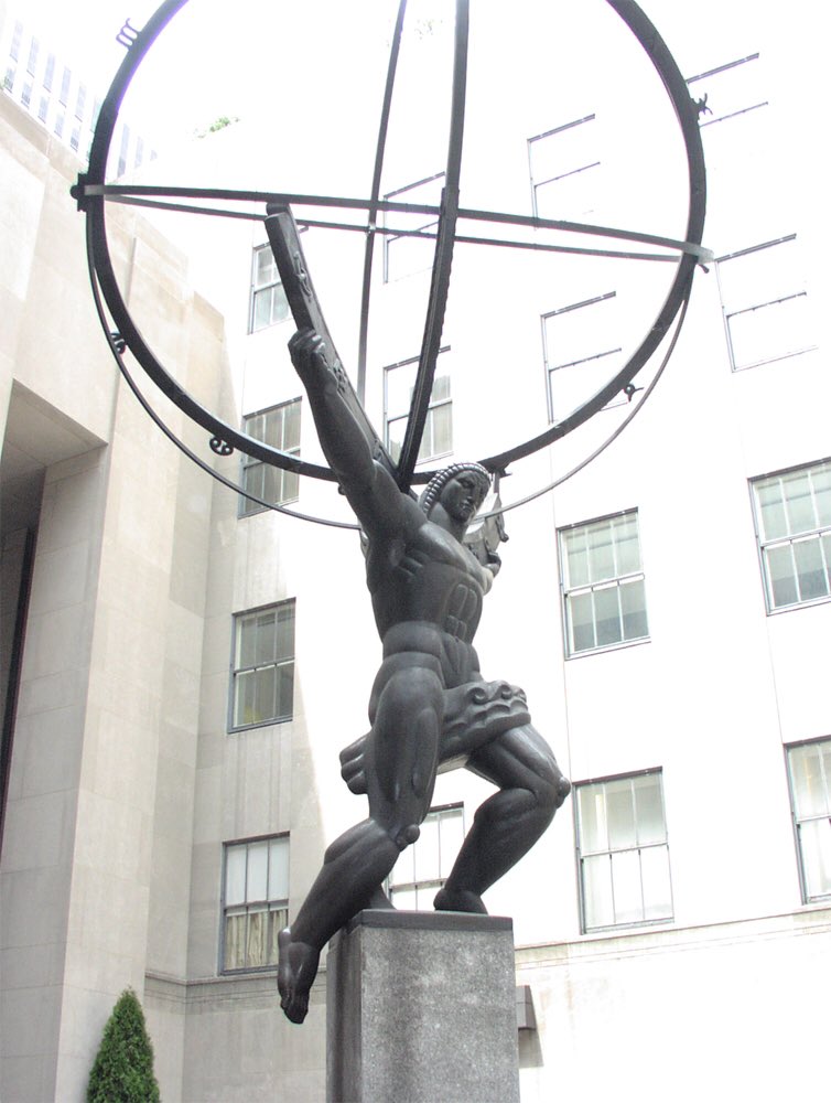 Atlas at Rockefeller Center, Manhattan