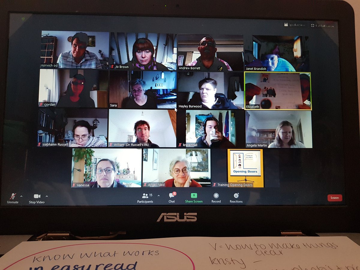 OpeningDoorsLD's tweet photo. Well we have done it π
We have tried our first ever zoom training. 21 hours of work and we think it went really well.
We have learnt LOADS and can do some more things to make it even better π
#ODtraining #easyread https://t.co/xiFtxp1fif