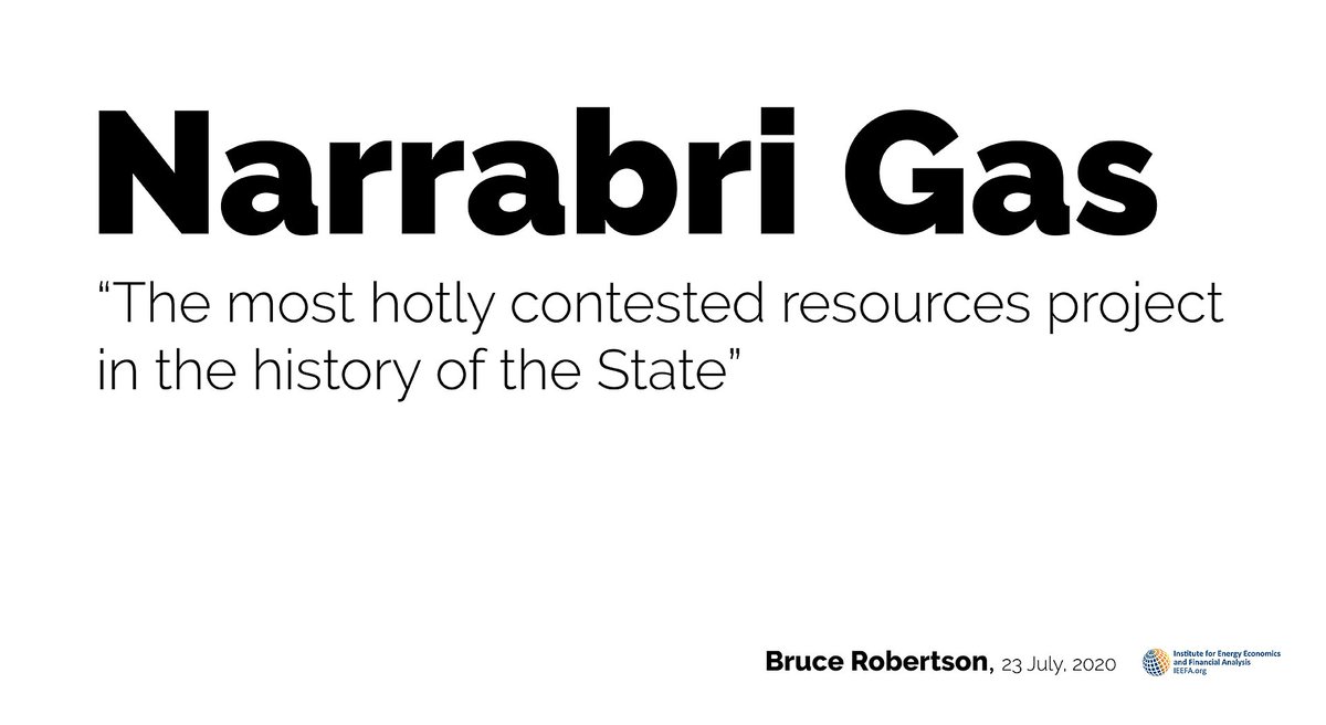 Tweet string on the Narrabri Gas Project, recently approved by the IPC after only 90 days and 23,000 submissions, 98% opposed"The future is clear. Investment is flooding into renewable energy whilst the gas industry is contracting and bleeding red ink" https://ieefa.org/ieefa-update-australia-sponsors-a-failing-gas-industry/