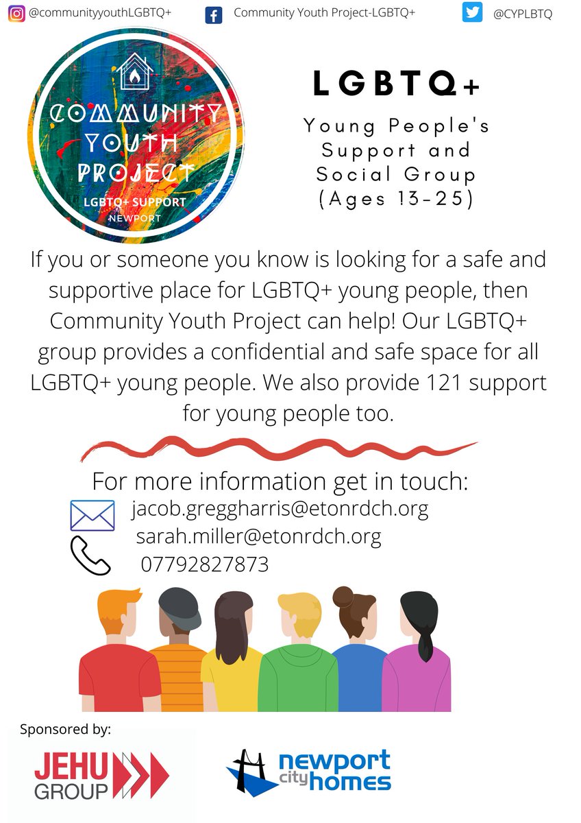 Are you LGBTQ+ aged between and 13-15 and live in Newport? Check out our project and dm us if you have any questions. Find us on Facebook and Instagram too <a href="/LauraP_NCH/">Laura Palfrey</a>  #youthwork #NEWPORT #cityofnewport #YouthWork