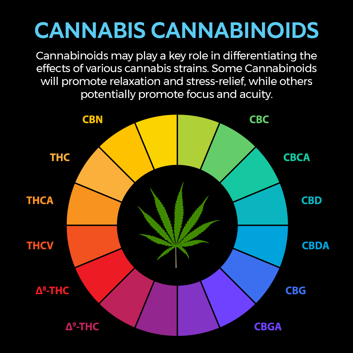 Want to know a little about the Cannabinoids in Cannabis?
Here are some of the most common cannabinoids!
#cannabisisbeautiful