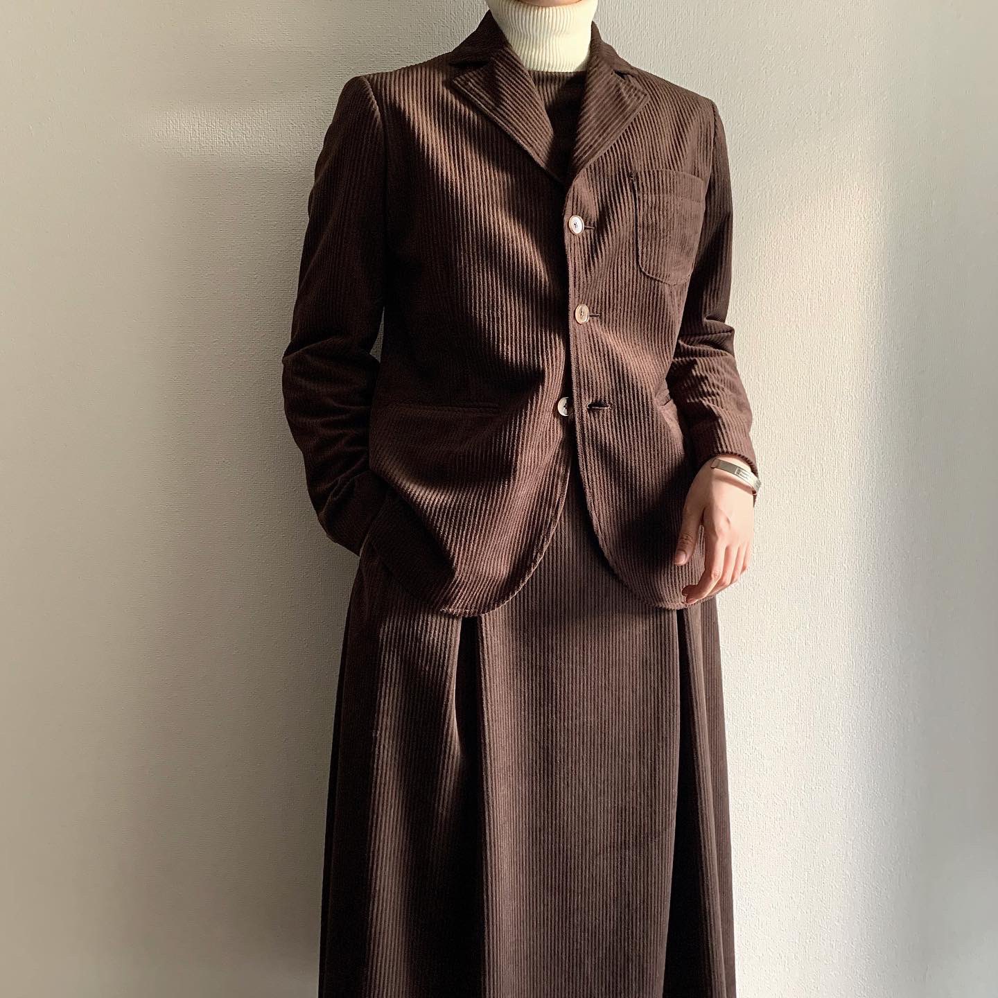 foufou コーデュロイワンピースとジャケットセット X-এ f o u f o u（フーフー）のマール: 