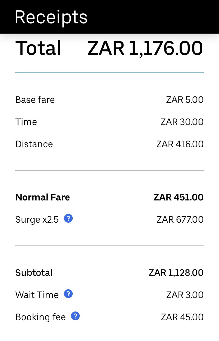 joychimombe's tweet photo. @Uber_Support i was also charged a waiting fee yet the driver never waited. He arrived on time and the passenger was there. There is an obvious glitch in your app and i want a refund of this surge plus waiting fee plus booking fee overcharged. https://t.co/roMBWAkQ4R