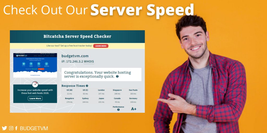 BudgetVM's tweet image. Checkout our server speed test on Bitcatcha and we are proud to say that our server is super fast for your website. Visit today: bit.ly/3l3MNnH
#budgetvm #webhosting #serverspeed #resellerhosting #speedtest #websitespeed