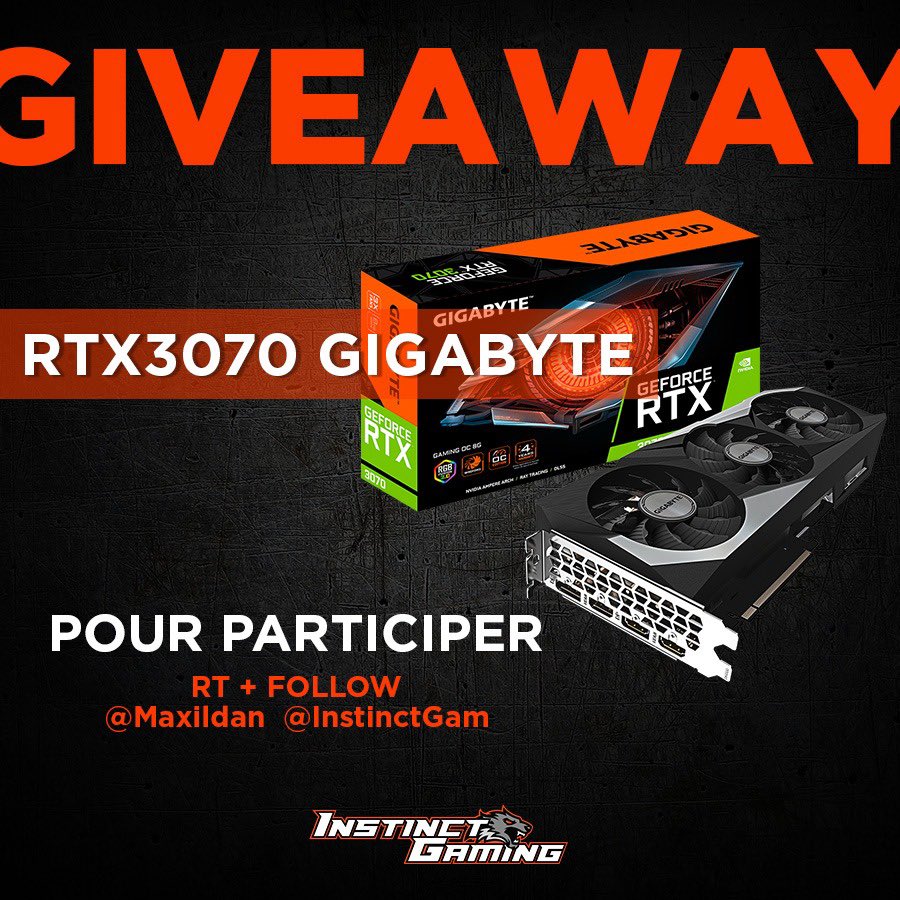 Maxildan (@maxildan) on Twitter photo Les amis Jeudi soir à partir de 20h30 atelier Montage PC sur twitch.tv/lestream !
Pour fêter ça, mon partenaire <a href="/InstinctGam/">Instinct Gaming.gg</a> vous offre une RTX3070 🤯
#RT et #follow <a href="/InstinctGam/">Instinct Gaming.gg</a> et <a href="/Maxildan/">Maxildan</a> pour participer !
Tirage au sort en live jeudi soir Les amis Jeudi soir à partir de 20h30 atelier Montage PC sur twitch.tv/lestream !
Pour fêter ça, mon partenaire <a href="/InstinctGam/">Instinct Gaming.gg</a> vous offre une RTX3070 🤯
#RT et #follow <a href="/InstinctGam/">Instinct Gaming.gg</a> et <a href="/Maxildan/">Maxildan</a> pour participer !
Tirage au sort en live jeudi soir