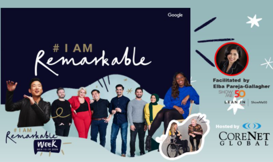 ShowMe50org's tweet photo. Check out one of the unique lunch workshops within the CoreNet Global #diversityandinclusion Certificate Program. Part of global #IamRemarkable week Nov 12 - 19. Learn more and register for an #inclusion sessions here https://t.co/N1xfsTlvcA
#showme50 #diversityequityinclusion https://t.co/nni4367pKG