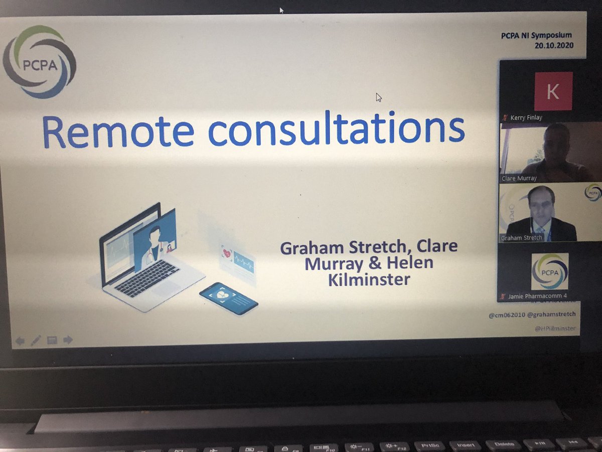 Next <a href="/cm062010/">Clare Murray</a> &amp; <a href="/GrahamStretch/">Graham Stretch</a> remote consultations are here to stay &amp; can be a valuable tool in the tool box. The tools essentially don’t matter but we must know how to use them effectively to benefit our patients.  <a href="/pcpa_org/">The PCPA</a> #PCPAEvents