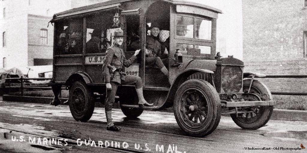 usmc1940's tweet image. #OnThisDay 1926 President Calvin Coolidge ordered Marines to guard U.S Mail. Mail robberies ended abruptly. #USMC #SemperFidelis #DevilDocs #Marines