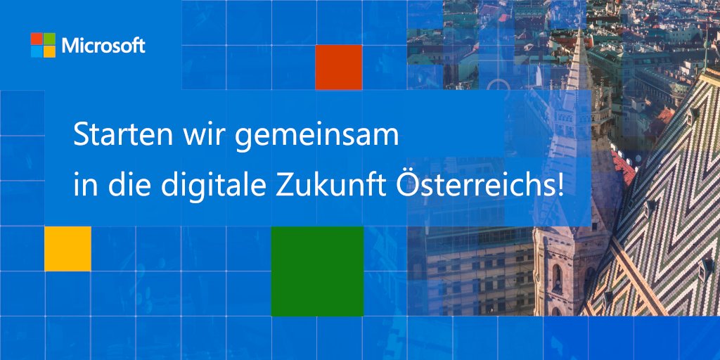 Microsoft investiert in die Wettbewerbsfähigkeit von Österreich. Durch unsere Skilling-Initiative werden bis 2024 bis zu 120.000 Österreicherinnen und Österreicher für die Anforderungen der Zukunft qualifiziert. #DigitalFutureAustria. https://t.co/MSPtmk5ncD https://t.co/pleYevE7Dd