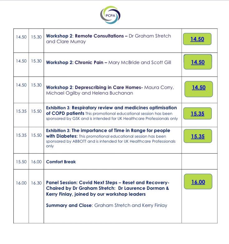 A busy agenda this afternoon. 

For all <a href="/pcpa_org/">The PCPA</a> members, sessions will be recorded, presentations shared -  ready to playback and digest as your convenience. 

#PCPAevents 

Why not join today?  👉🏼 pcpa.co/join