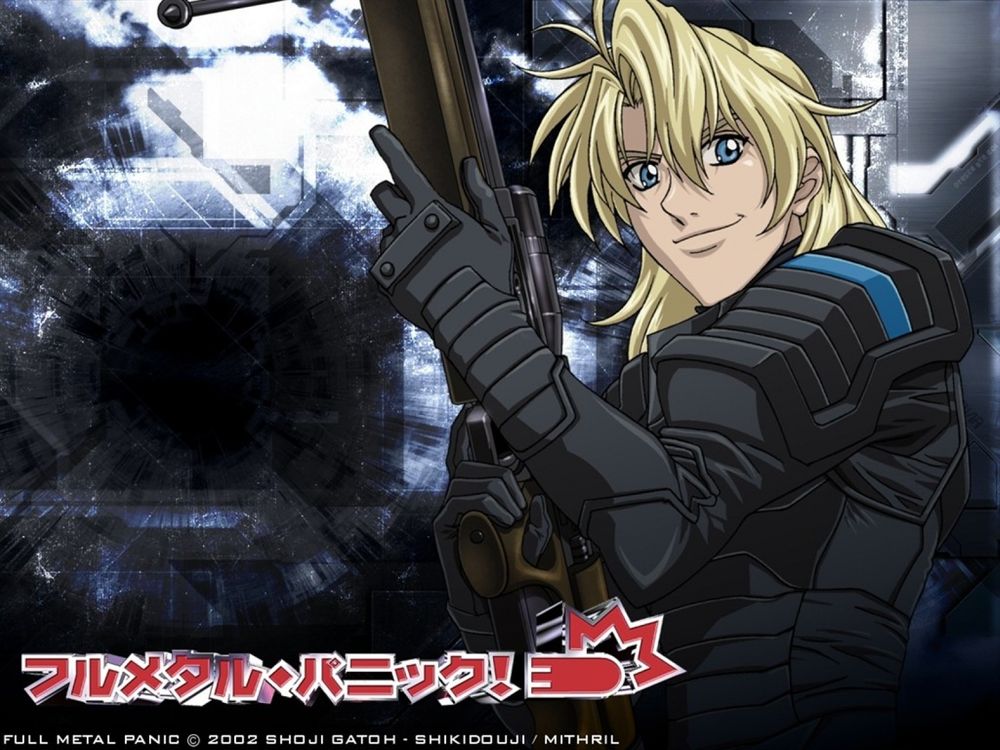 #풀메탈패닉 의 남자조연들 중 가장 비중이 큰 쿠르츠 웨버입니다. 무뚝뚝한 소스케와 정반대인 가벼운 호색한 캐릭터죠. 쿠르츠 이전의 저격병들은...