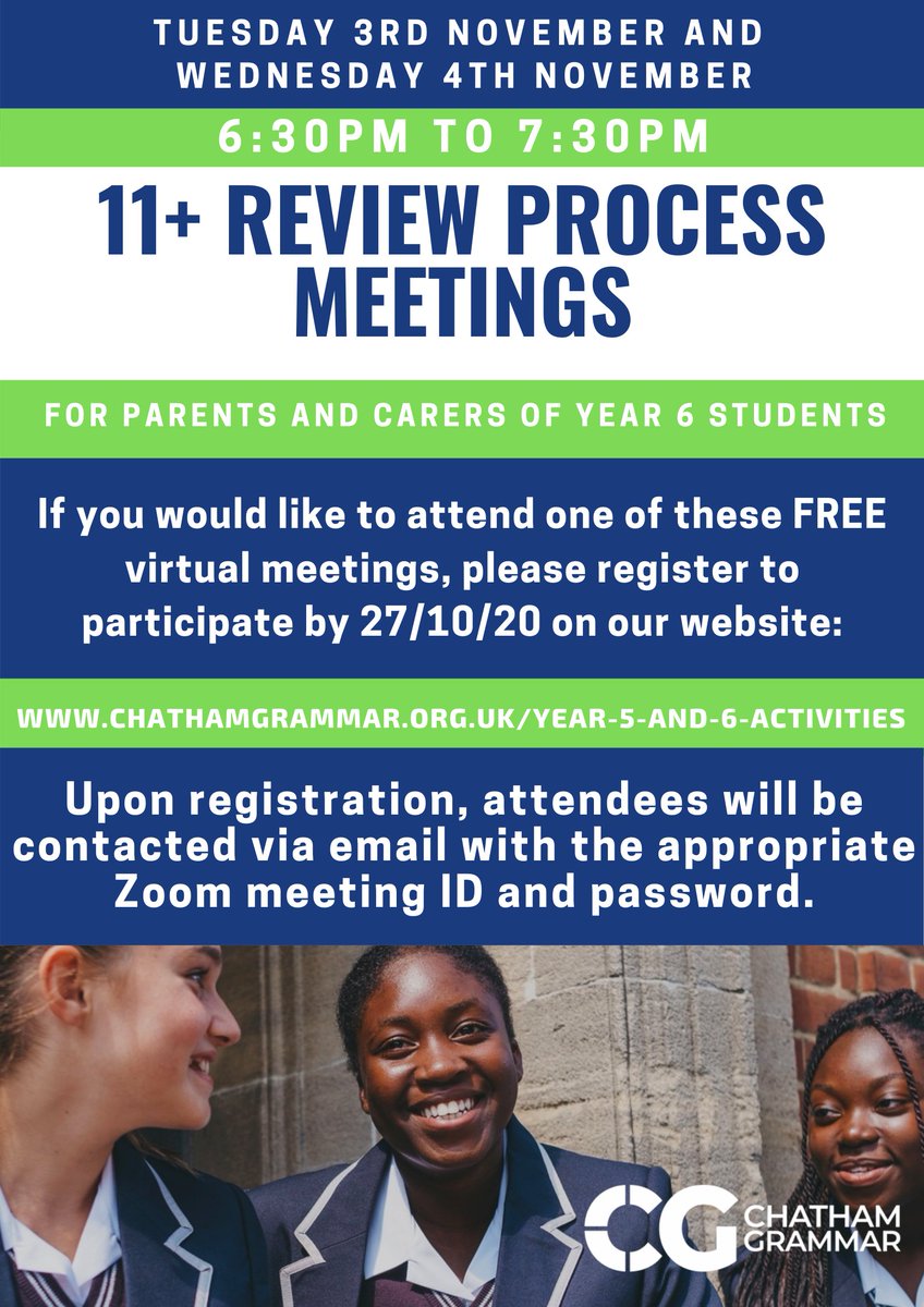 chathamgrammar's tweet photo. One week left to register!
https://t.co/1LwgLQ97YP
#11Plus #KentTest #MedwayTest #UKAT #ChathamGrammar https://t.co/63HFEXiMtt