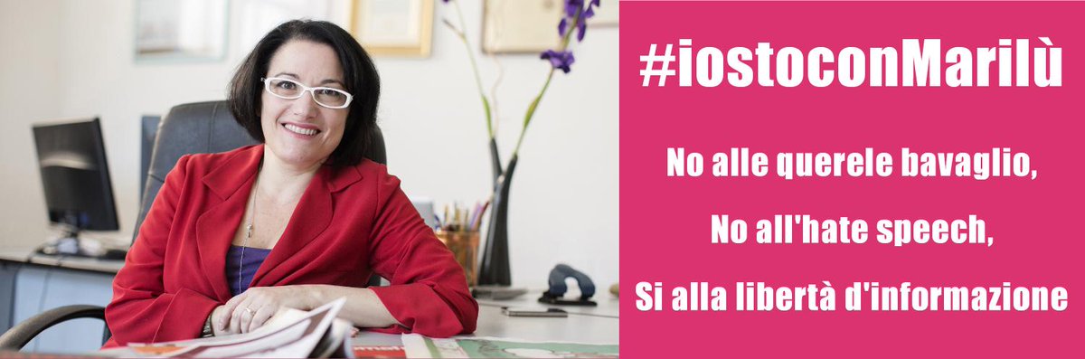 Alla vigilia del processo contro i tre uomini che hanno minacciato la giornalista Marilù Mastrogiovanni  lanciamo la campagna di informazione e sensibilizzazione #iostoconMarilùNon per difendere una sola persona, ma il diritto di tutte e di tutti ad essere liberamente informati