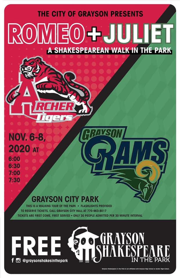 GetIntoGrayson's tweet image. - Show is Nov 6-8th, 2020
- Shows will take place in Grayson City Park
- Shows are in 30 minute increments (6, 6:30, 7, and 7:30PM)
- We are only allowing 30 people per 30 minute increment
- If you would like to reserve time slot for a certain day, please call 770-963-8017