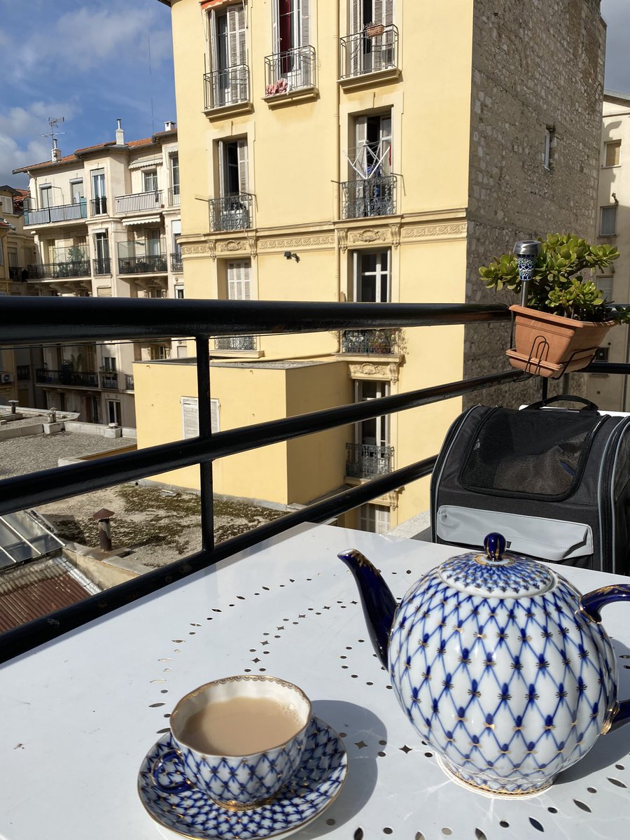 rankthecomedy's tweet photo. Tea with #Pussolini in Nice. Bliss. https://t.co/zJ1QGpQOOm