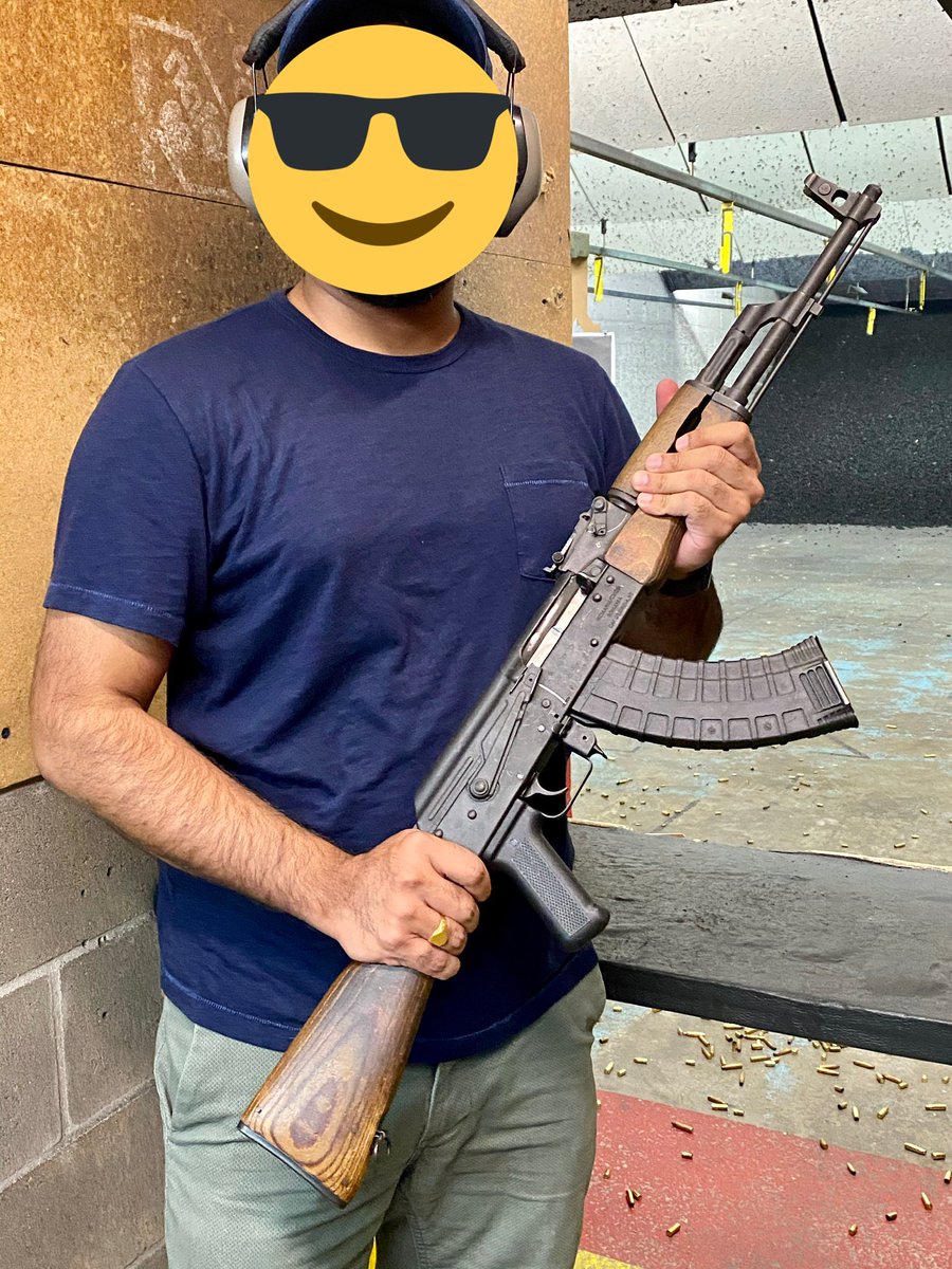 RathodR92's tweet photo. @jaywankhadejrw Can you identify this variant Jay? I was told by the guys at the range that it is a Romanian AKM. https://t.co/M9cXg5MZgE