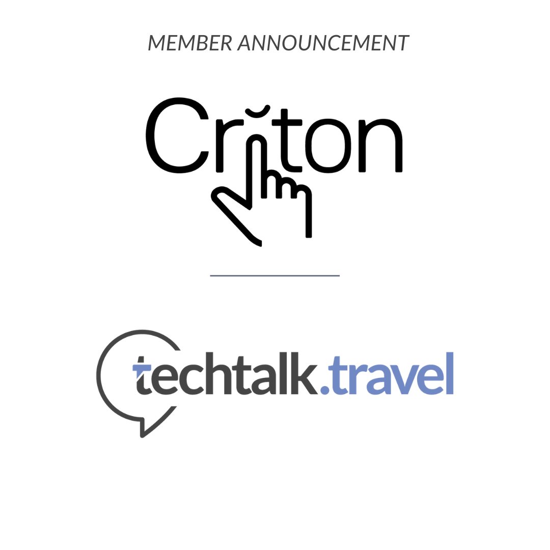 TechTalkTravel's tweet photo. A warm #welcome to @CritonHQ - We are very excited to announce this new membership: #criton - the #guestengagement and integrations platform joins https://t.co/KddvaxKewG as a contributing member company.
Read all about it here: https://t.co/wnfb5V1q60 @juliegrieve @andrebaljeu https://t.co/tPPUWPq8pf