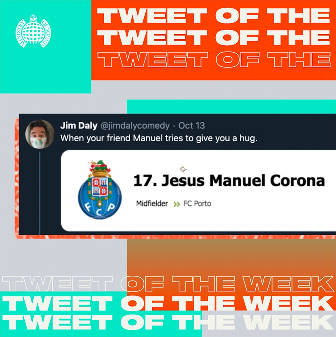 ministryofsound's tweet photo. Too soon, Manuel 😂

These had us in stitches! #TweetsOfTheWeek

@jimdalycomedy @decentbirthday @thecloneroses @jbfan911 https://t.co/qGPVAzsSqN