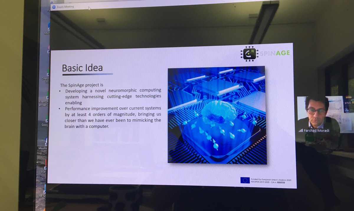 spintronicsHGW's tweet image. Kickoff @SFetopen Today. Great project #SpinDynamics #Torque #VCSEL Laser #Memristors combined for #Neuromorphic computing. #FETopen. #InspiringInnovation