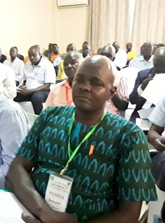 Stephen Charles Citizen Football club acting secretary attending the JLFA electoral General assembly today Juba landmark hotel.