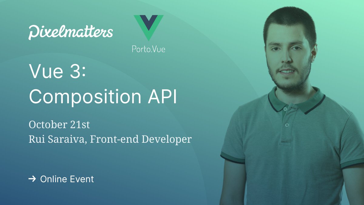 Pixelmatters (@pixelmatters_) on Twitter photo <a href="/PortoVue/">Porto.Vue</a> meetup is back!
Join <a href="/ruisaraiva19/">Rui Saraiva</a> 🤴, Front-End developer <a href="/pixelmatters_/">Pixelmatters</a> . Disclaimer that we are not sure if he will be wearing a crown tomorrow.
Adam Silva from <a href="/skeeledHR/">skeeled</a> will also be there. Go Adam!
And you can register here → bit.ly/7PortoVueRemote <a href="/PortoVue/">Porto.Vue</a> meetup is back!
Join <a href="/ruisaraiva19/">Rui Saraiva</a> 🤴, Front-End developer <a href="/pixelmatters_/">Pixelmatters</a> . Disclaimer that we are not sure if he will be wearing a crown tomorrow.
Adam Silva from <a href="/skeeledHR/">skeeled</a> will also be there. Go Adam!
And you can register here → bit.ly/7PortoVueRemote