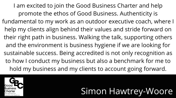 Good Business Charter (@gbcharteruk) on Twitter photo We're thrilled to have been able to accredited <a href="/SWoore/">simon hawtrey-woore</a> with the Good Business Charter.
Find out how you could gain the recognition for your business or charity here: goodbusinesscharter.com/for-business/
#TuesdayThoughts We're thrilled to have been able to accredited <a href="/SWoore/">simon hawtrey-woore</a> with the Good Business Charter.
Find out how you could gain the recognition for your business or charity here: goodbusinesscharter.com/for-business/
#TuesdayThoughts