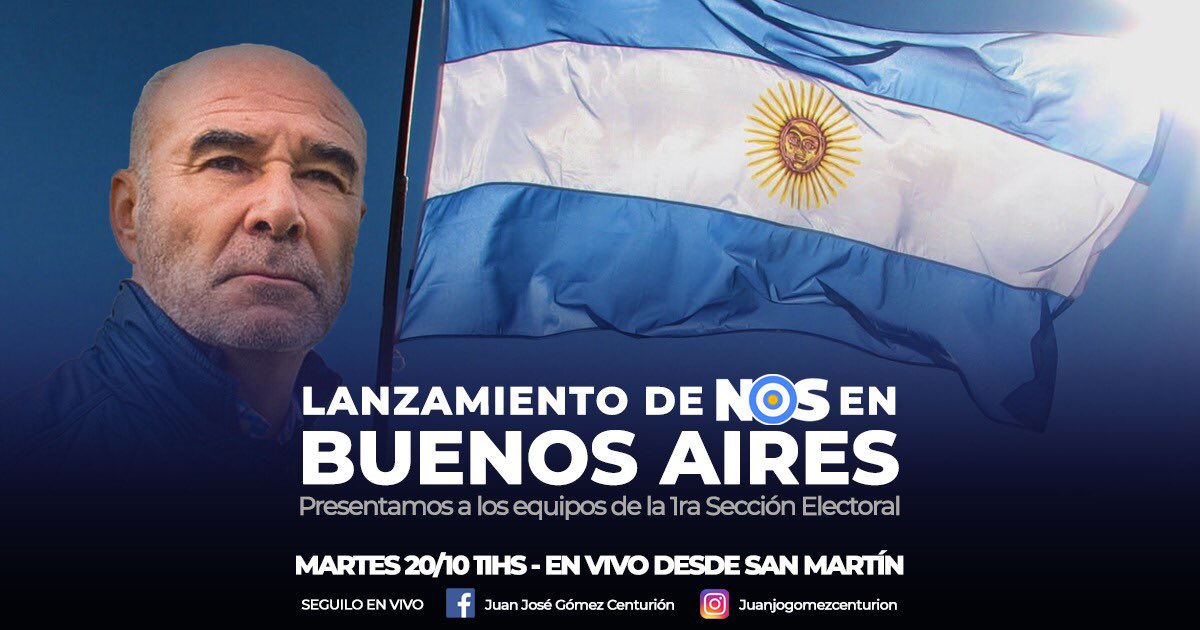 NosJunin's tweet photo. 🇦🇷HOY lanzamos NOS en Buenos Aires🇦🇷
 NOS vemos a las 11hs en San Martín y a las 16hs en Morón.
Seguí el evento en vivo por:
Instagram 👉🏼 https://t.co/gnGmatKNVf
Facebook 👉🏼 https://t.co/Ln06G4h6KT
#hacealgo
#afiliatenos
https://t.co/ckJTdWSTdl https://t.co/EDBb5YgLVY
