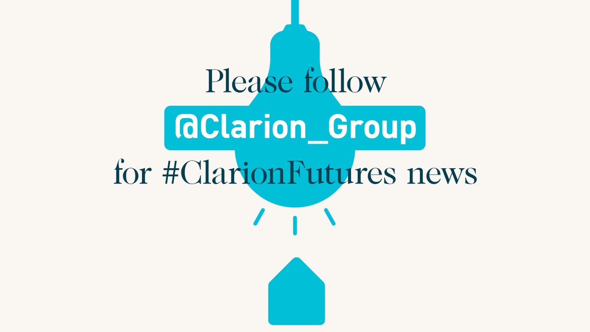 Clarion Futures (@clarionfutures) on Twitter photo On 10 November, we’ll be transferring over to <a href="/Clarion_Group/">Clarion Housing Group</a> where news from across the Group will be shared. Please follow us there and share your news using #ClarionFutures. On 10 November, we’ll be transferring over to <a href="/Clarion_Group/">Clarion Housing Group</a> where news from across the Group will be shared. Please follow us there and share your news using #ClarionFutures.