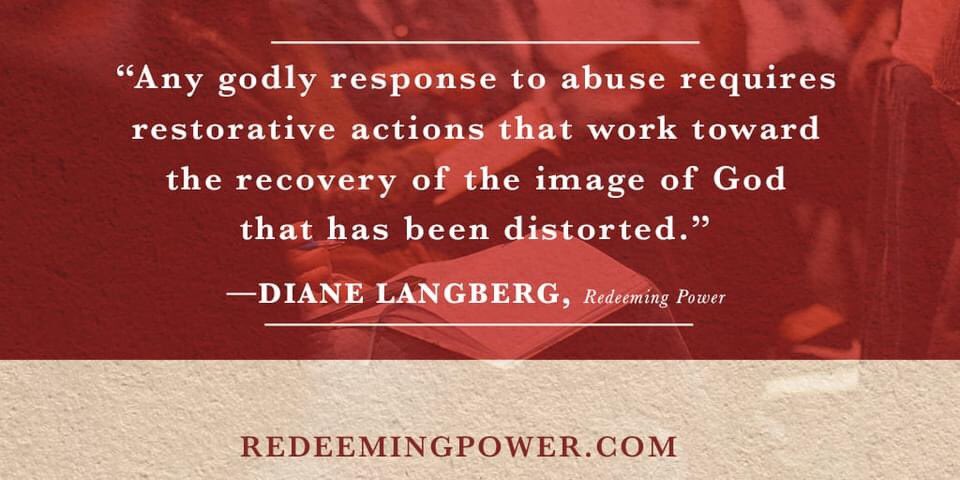 birkeland_maria's tweet image. #redeemingpower Book launch today! Amazing and important book  by Dr.Diane Langberg