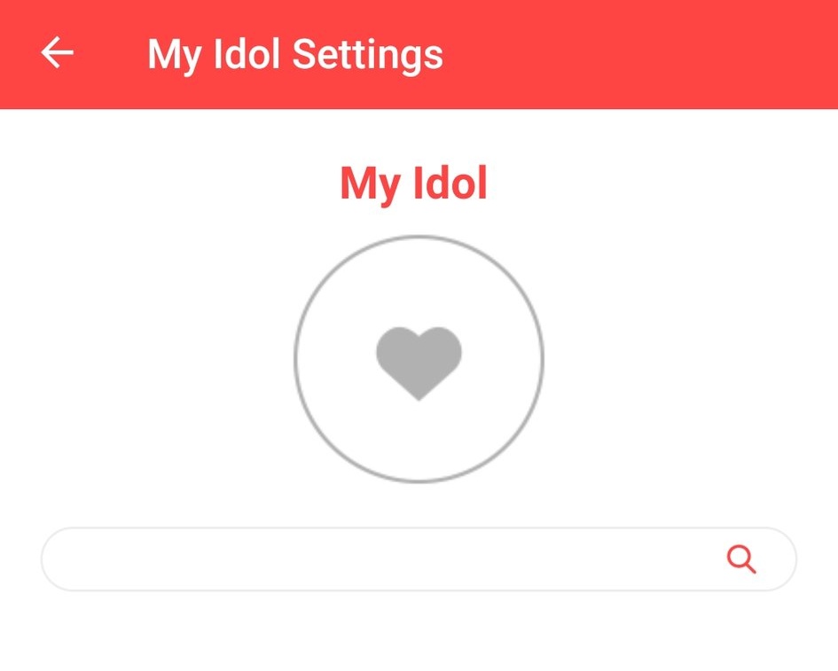 Now, go to "My Idol" and search for 'Oh My Girl', then, click on the little heart and it will turn red. Then click in 'ok'.