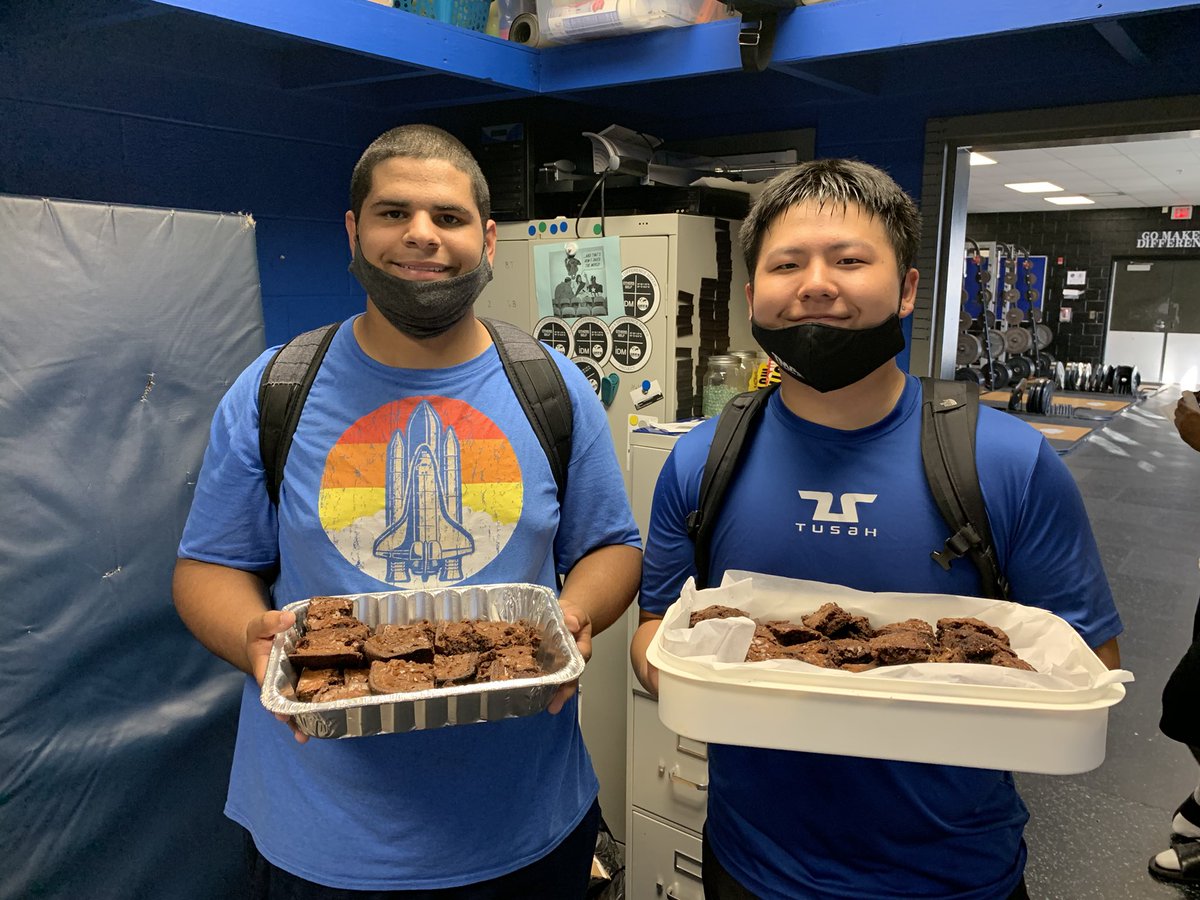 Big S/O to Alex Jo &amp; Aiden Young for making the whole football team brownies for their Action Over Words Project. We appreciate the love and act of kindness you showed. #iaadm #lovefirst