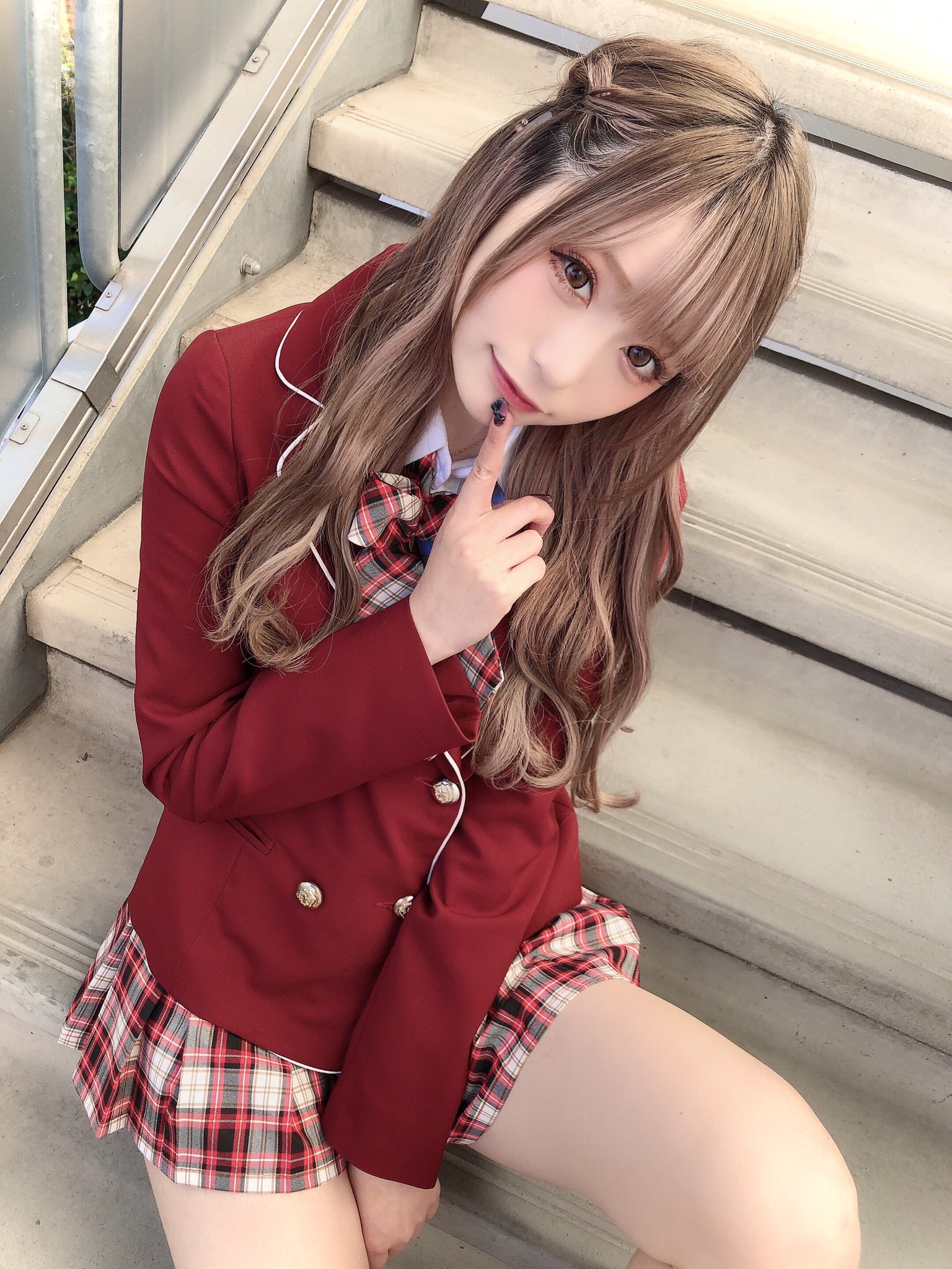 日系格子裙的JK高中美少女 #制服美少女》#Cute #Girl #Pretty #Girls #漂亮 #可愛 #格子裙