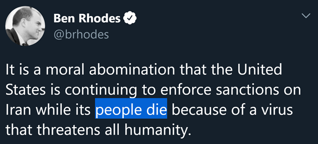 30)After debunking lies about U.S. sanctions depriving Iran of food & medicine, look at who pushes Iran’s talking points & lies. @IlhanMN @SenSanders @ChrisMurphyCT @brhodes And yet its interesting that Iranian regime officials & state media say otherwise. 