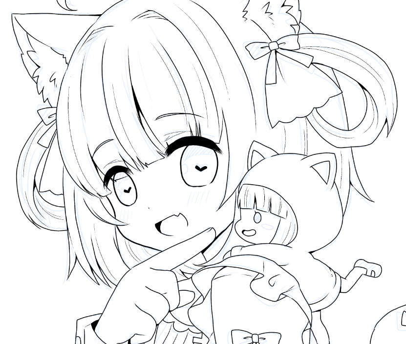 ペン入れ中～ 
