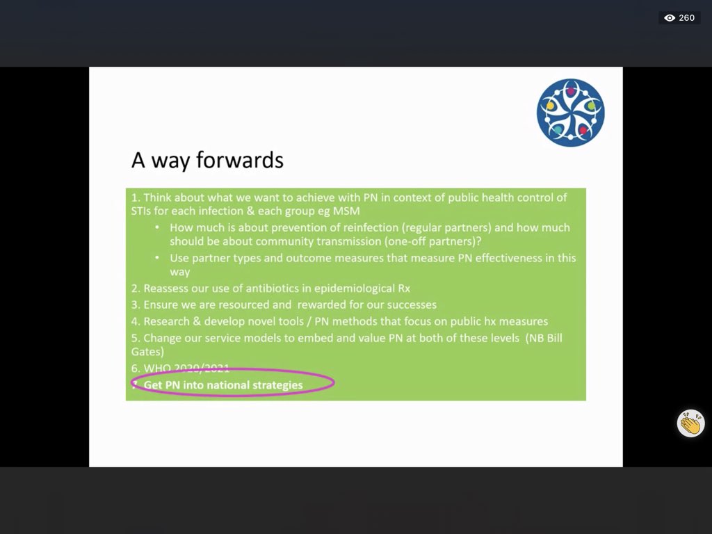 BASHH_UK's tweet photo. Superb Harrison Lecture with Prof Claudia Estcourt ‘call to arms’ actions regarding #partnernotification #testandtrace #BASHH2020 https://t.co/6psYFsQHyu