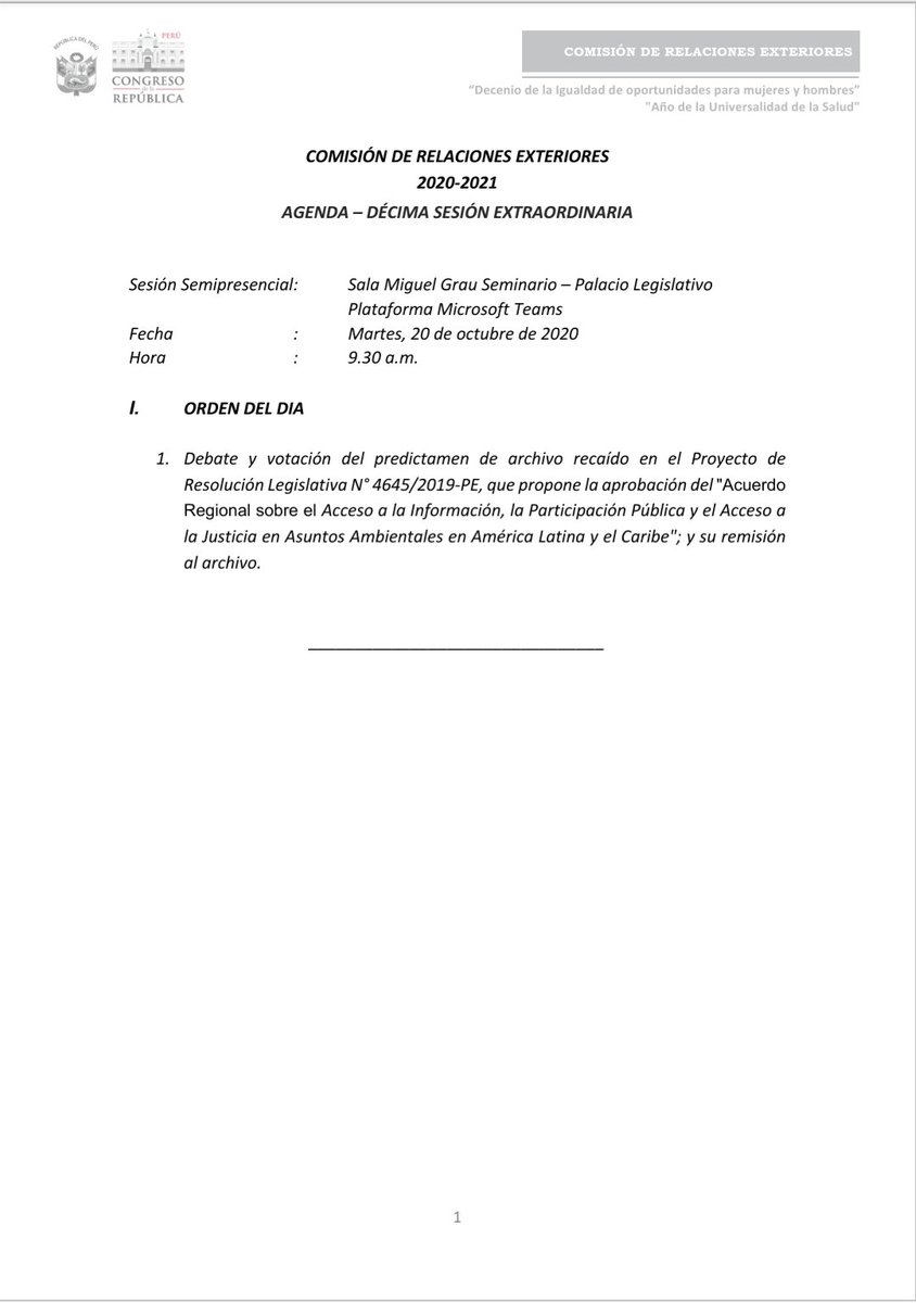 Comisión de Relaciones Exteriores tweet media