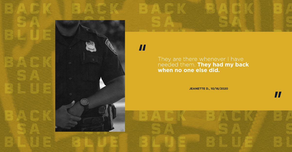 We appreciate our BSAB Champions! Tell us why YOU #BackSABlue!