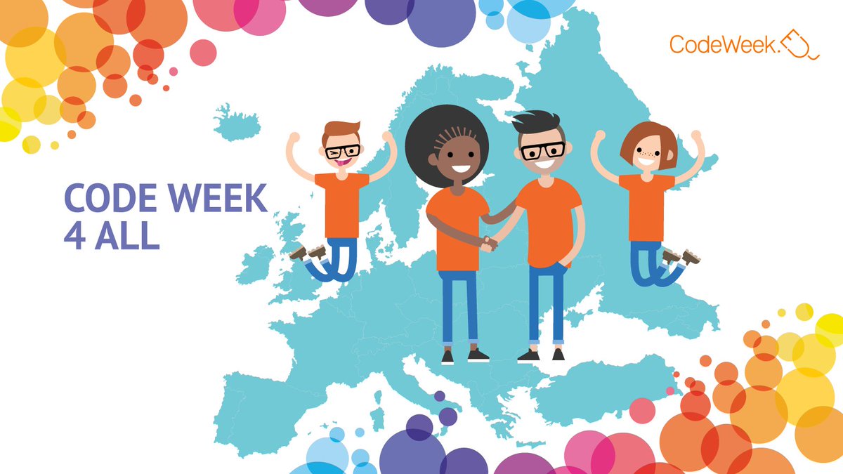 EU_Commission's tweet image. Everyone can join the #CodeWeek4All challenge: add your activities to the map and link them to those of others to earn the #CodeWeek Certificate of Excellence.
More about the challenge ↓
🟠 codeweek.eu/codeweek4all 🔵