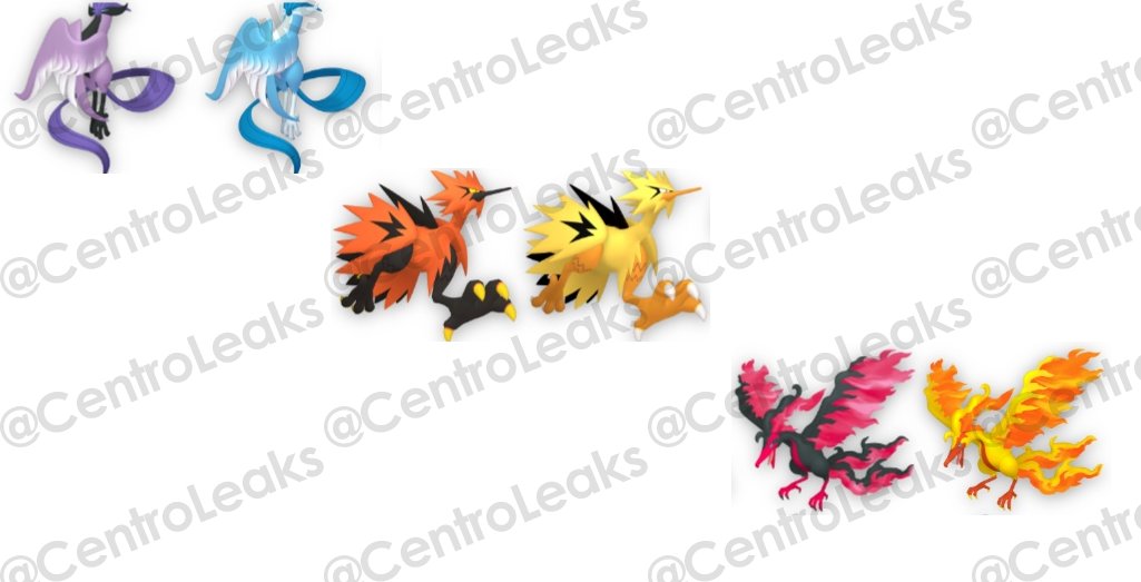 Pokémon Blast News on X: Articuno, Zapdos e Moltres de Galar possuem suas  cores Shiny baseadas em suas formas originais de Kanto! Bem legal, né?   / X