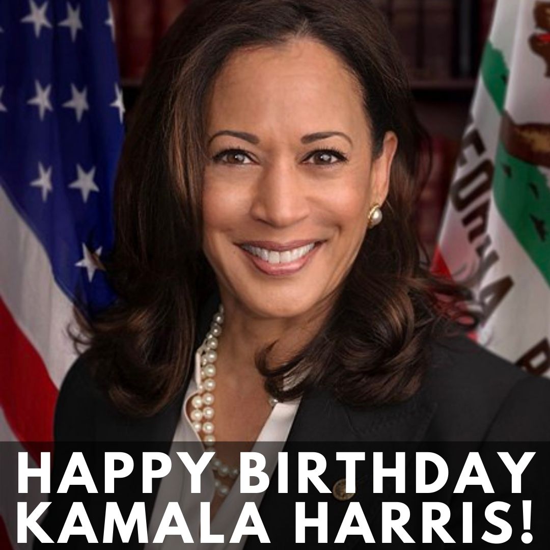 Happy Birthday to Democratic Vice Presidential nominee Kamala Harris! 
