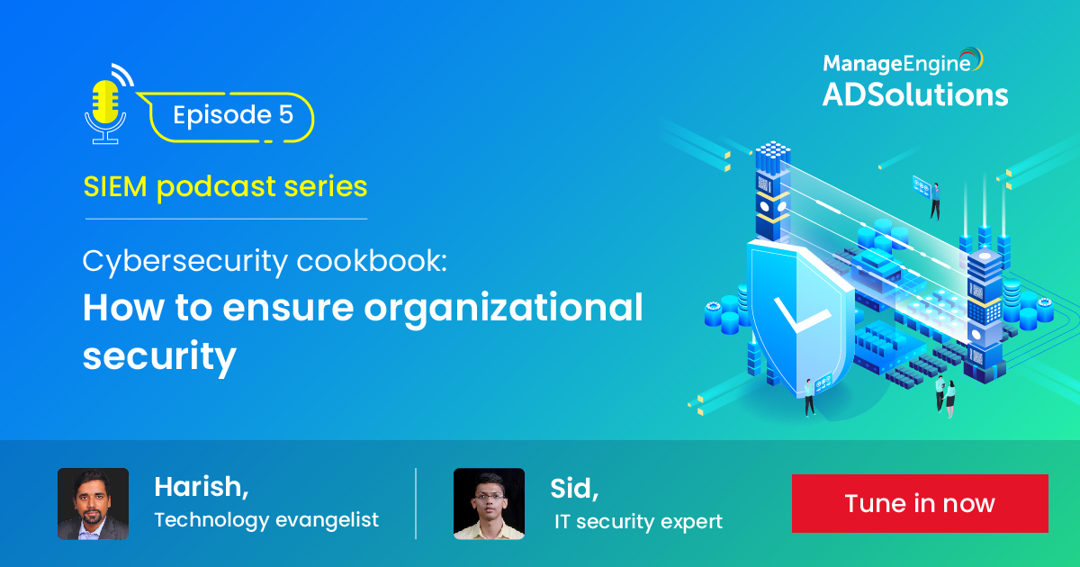 L'ultima parte della serie di #podcast di @ManageEngine vedrà Harish, Technology evangelist, e Sid, IT Security Expert, discutere su come implementare e garantire la migliore sicurezza aziendale 🛡💪
Non aspettare, iscriviti! ⬇
https://t.co/2ORWPsIW59 https://t.co/xujfIz9ck9
