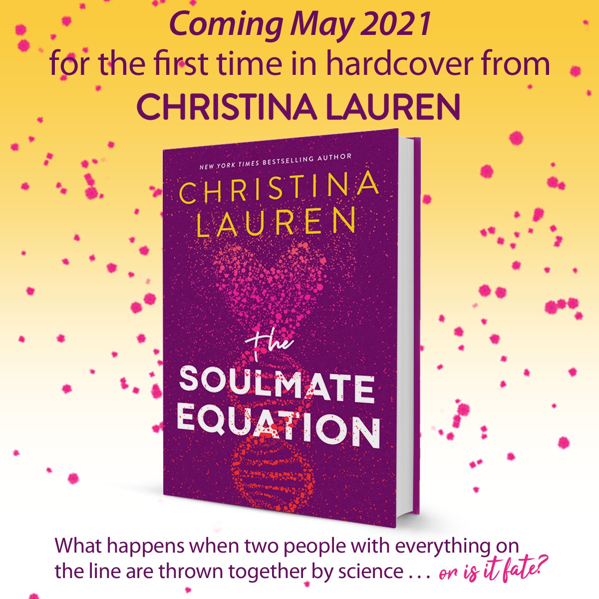 OUR NEXT BOOK! THE SOULMATE EQUATION is out May 18th and we are !!!! Just look at this cover 🤩 Check out @Goodreads for the summary and to add to your To Read list! goodreads.com/book/show/5569…