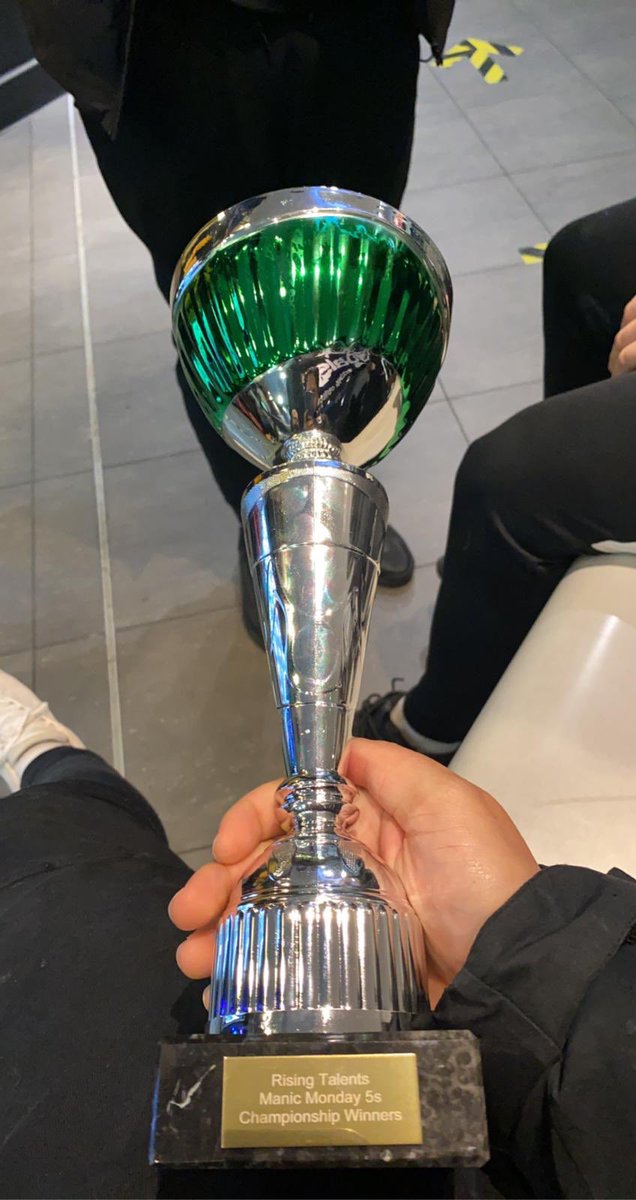 Our first trophy comes in 5-a-side as we gain promotion into the Premiership of Manic Mondays @Goals_eltham after winning the Championship unbeaten. Fantastic achievement from all of the team.

The first of many💪
#UpTheTalents💙⚪️