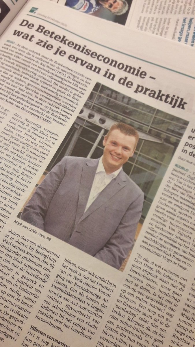 Ik krijg spontaan zin in koffie.... #betekenis #praktijk #economie @INcompanyCASSO @AaltenVooruit