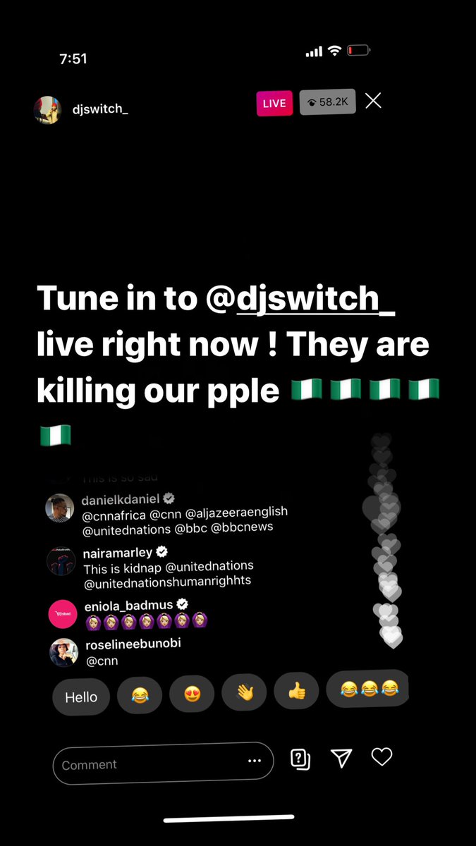 davido's tweet photo. Whole world please turn in on @djswitch_ ig live !! They are killing out pple !! Please tune in all news platforms !! Fuck it all platforms !!! https://t.co/pP436m9koK