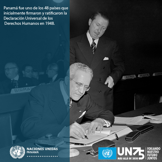 UNICEFPanama's tweet photo. La Declaración Universal de Derechos
Humanos📜establece los derechos humanos
fundamentales que deben protegerse en el
mundo para todas las personas por igual sin
distinción🤝🙋🙋 ♂.
Panamá 🇵🇦 fue clave en su elaboración.
#DíaDelaONU🇺🇳
#ON75
#UN75 https://t.co/F4v3XBhQK0